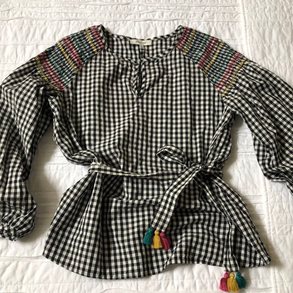 🍎 NWOT- Madewell Gingham top! - Picture 3 of 6